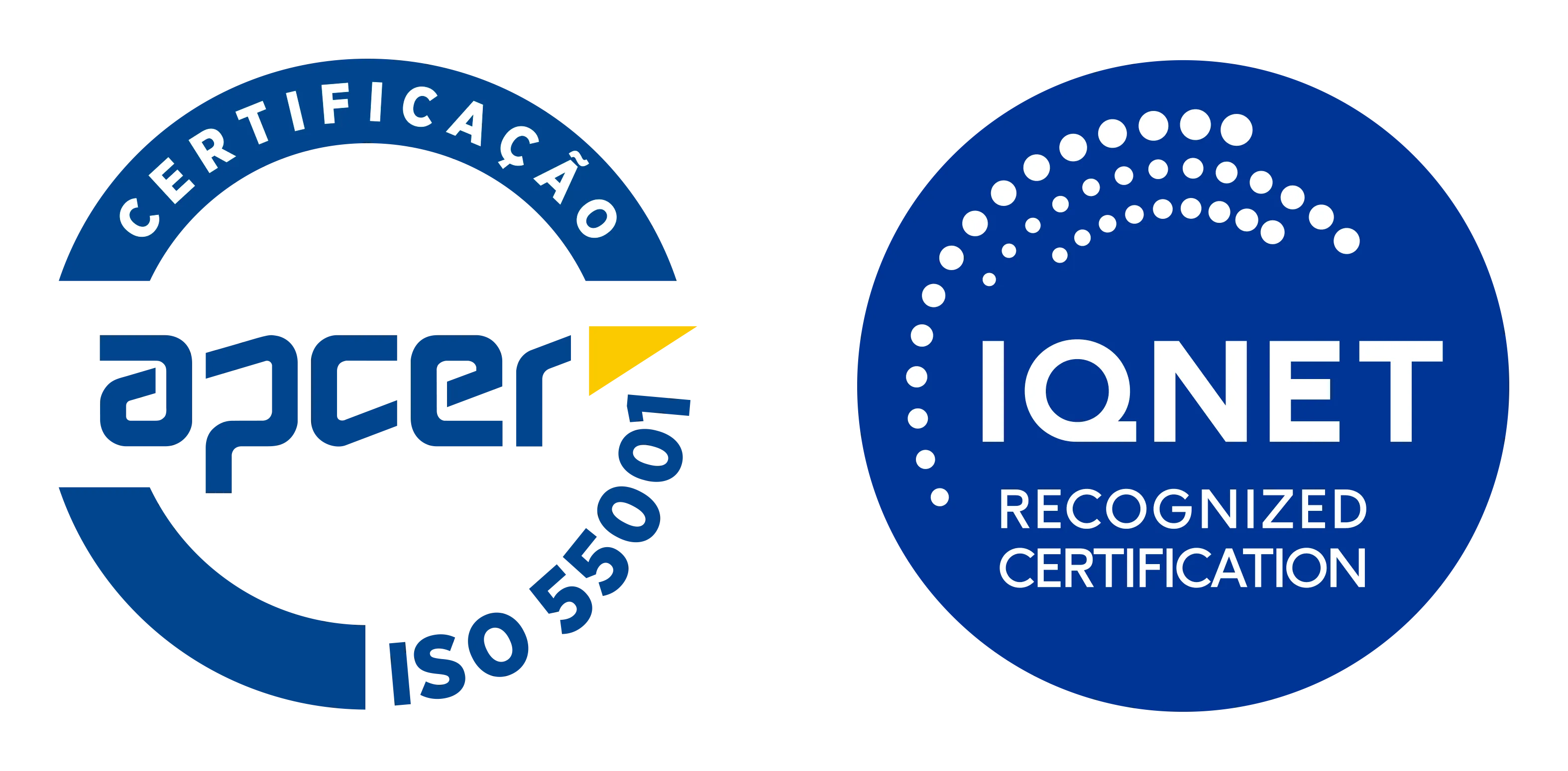Certificação APCER ISO 55001 e certificação reconhecida IQNet
