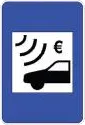 Electronic toll sign